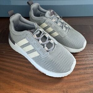 Adidas toddler size 8 shoes.